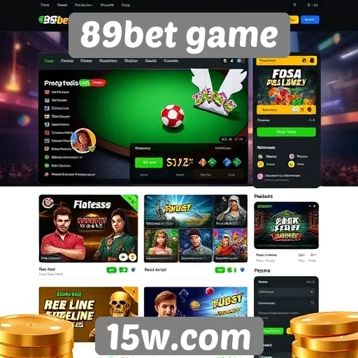 Interface e usabilidade do site 89bet game